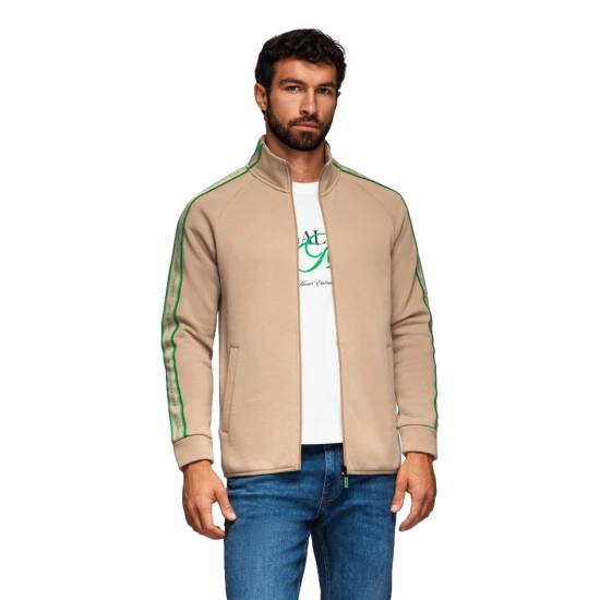 Vīriešu gaiši brūns džemperis Performance Džemperi bez kapuciņiem