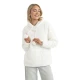 Sieviešu balts džemperis ar kapuci Nara Džemperi ar kapuci