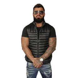 Vīriešu melna veste Stix