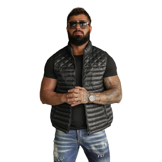 Vīriešu melna veste Kanor Vestes