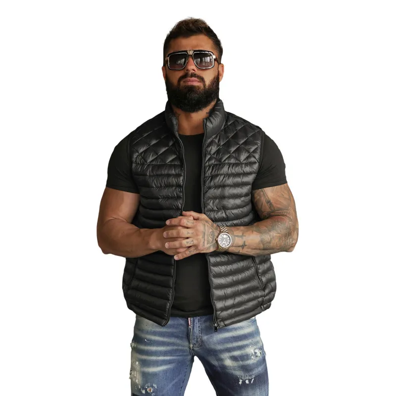 Vīriešu melna veste Kanor Vestes