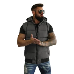 Vīriešu tumši pelēka veste Corles