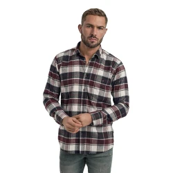 Vīriešu bordo krāsas rūtains krekls Marino