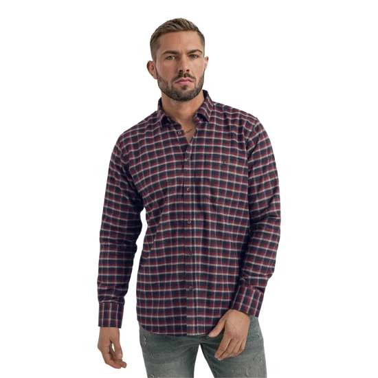 Vīriešu tumši zils rūtains krekliņš Marino Krekli