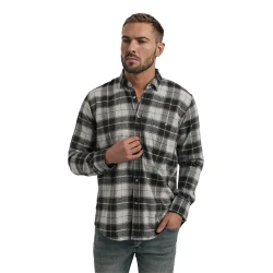 Vīriešu pelēks rūtains krekls Marino