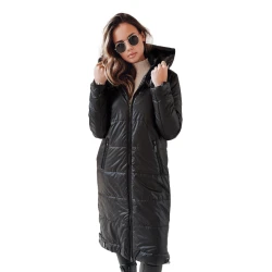 Sieviešu garā jaka Orvit melnā krāsā