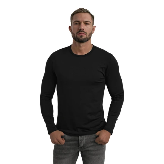 Vīriešu melns T-krekls Rojo Džemperi