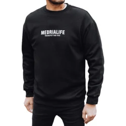 Vīriešu melns džemperis Medrialife