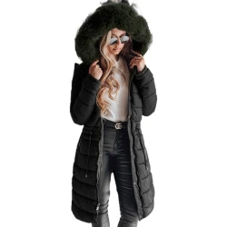 Sieviešu melna ziemas jaka Trend