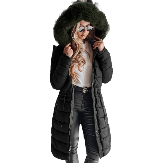 Sieviešu melna ziemas jaka Trend