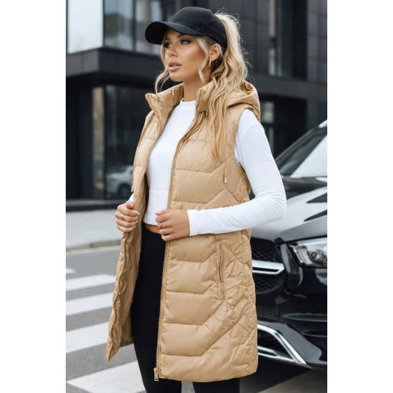 Sieviešu brūna izšūta veste Foxy Sieviešu vestes