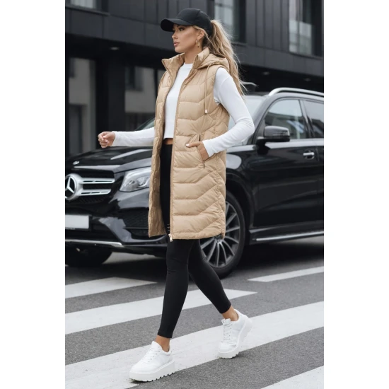 Sieviešu brūna izšūta veste Foxy Sieviešu vestes