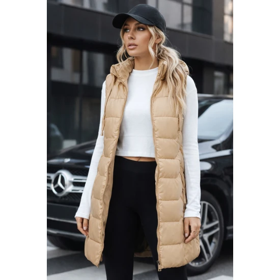 Sieviešu brūna izšūta veste Foxy Sieviešu vestes