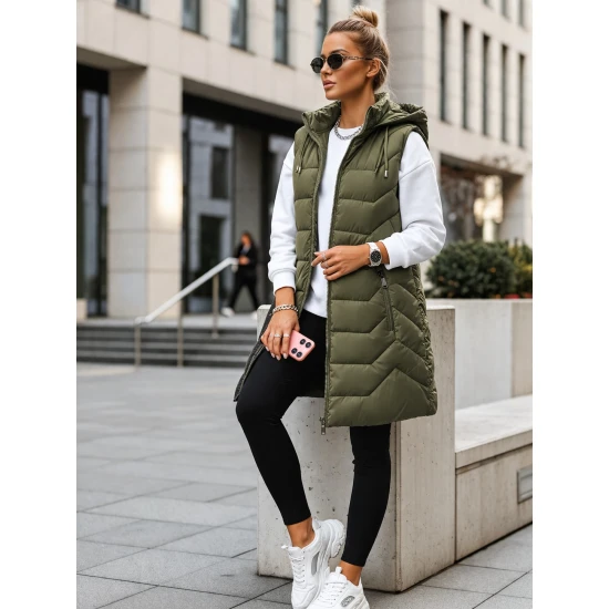 Sieviešu tumši zaļā izšūta veste Foxy Sieviešu vestes