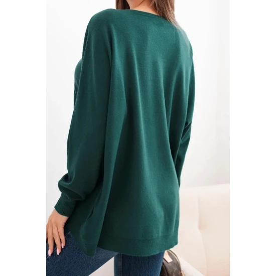 Sieviešu tumši zaļš džemperis Star