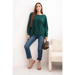 Sieviešu tumši zaļš džemperis Star