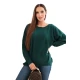 Sieviešu tumši zaļš džemperis Star