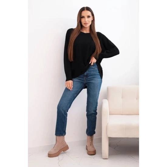 Sieviešu melns džemperis Star