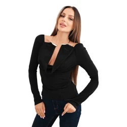 Sieviešu melna blūze 