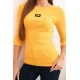 Sieviešu spilgti dzeltena blūze Carla