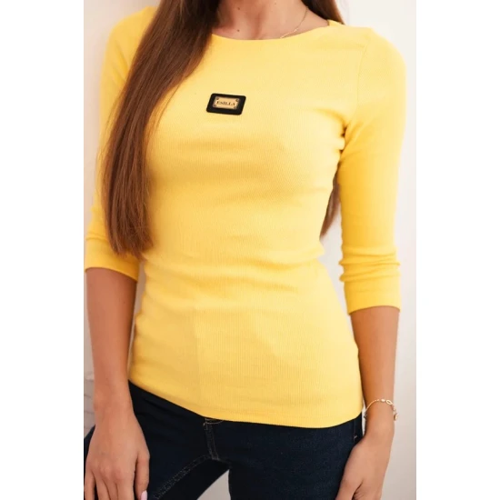 Sieviešu dzeltenā blūze Carla