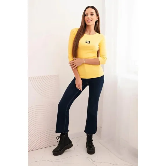 Sieviešu dzeltenā blūze Carla