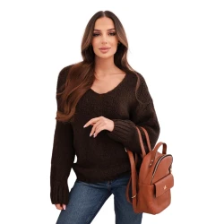 Sieviešu brūns kardigāns Elin