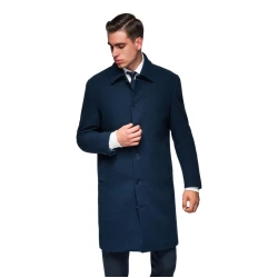 Vīriešu tumši zils mētelis Corpo