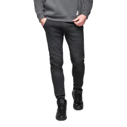 Vīriešu melni džinsi ar savelkamu vidukli Patrick