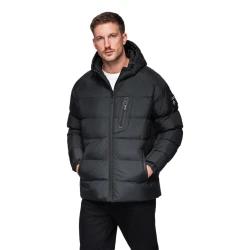 Vīriešu melna ziemas jaka Elan