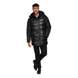 Vīriešu melna ziemas jaka Brod