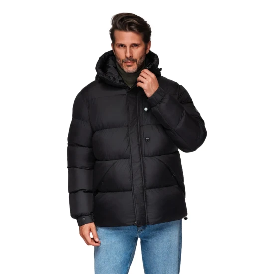 Vīriešu melna ziemas jaka Pablo