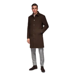 Vīriešu brūns mētelis Corpo