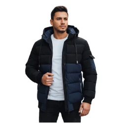 Vīriešu melna/tumši zila ziemas jaka Oscar