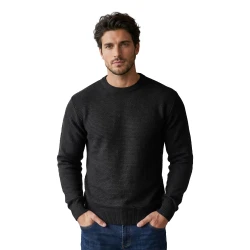 Vīriešu melns džemperis Remin
