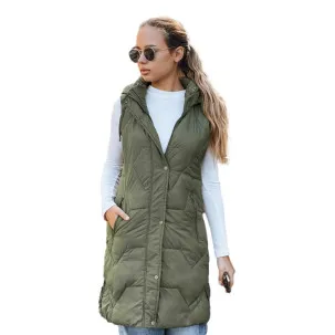 Sieviešu garā zaļā veste Lucy Vestes