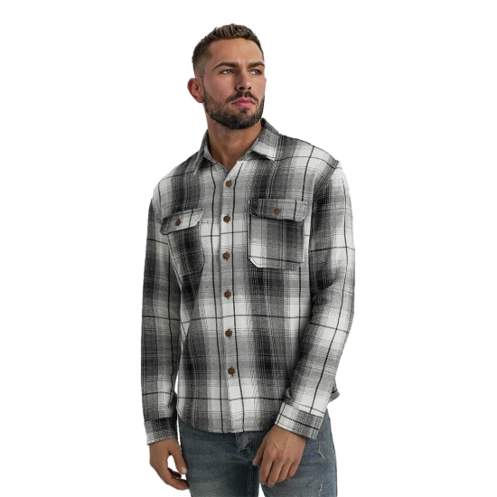 Vīriešu melns/balts flaneļa krekls Cory