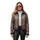 Sieviešu brūna jaka Mira