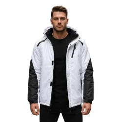 Vīriešu balta slēpošanas jaka Atlant