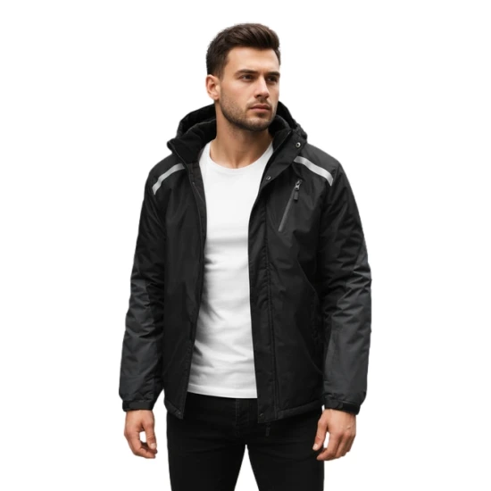 Vīriešu melna slēpošanas jaka Atlant