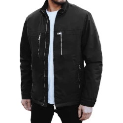 Vīriešu melna jaka Teros