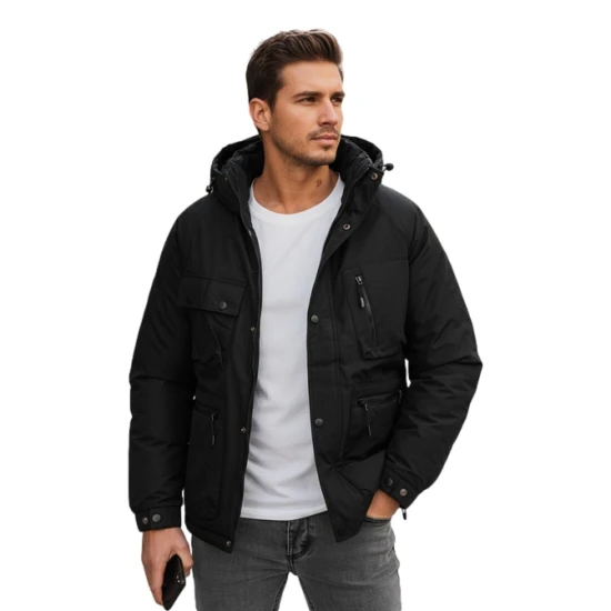 Vīriešu melna jaka Coper