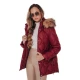 Sieviešu bordo krāsas ziemas jaka Lumor