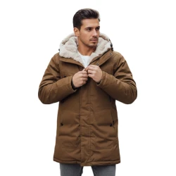 Brūna vīriešu ziemas jaka Artic