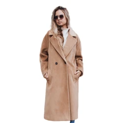 Sieviešu brūns brūns mētelis Wild