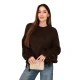 Sieviešu tumši brūns džemperis Fango