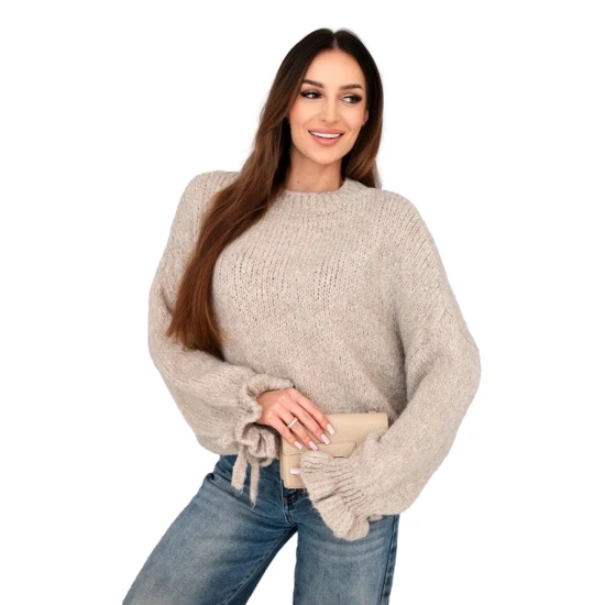 Sieviešu tumši brūns džemperis Fango