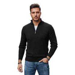 Vīriešu melns džemperis Monar