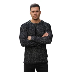 Vīriešu melns džemperis Carter