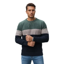 Vīriešu haki un tumši zils džemperis Epic